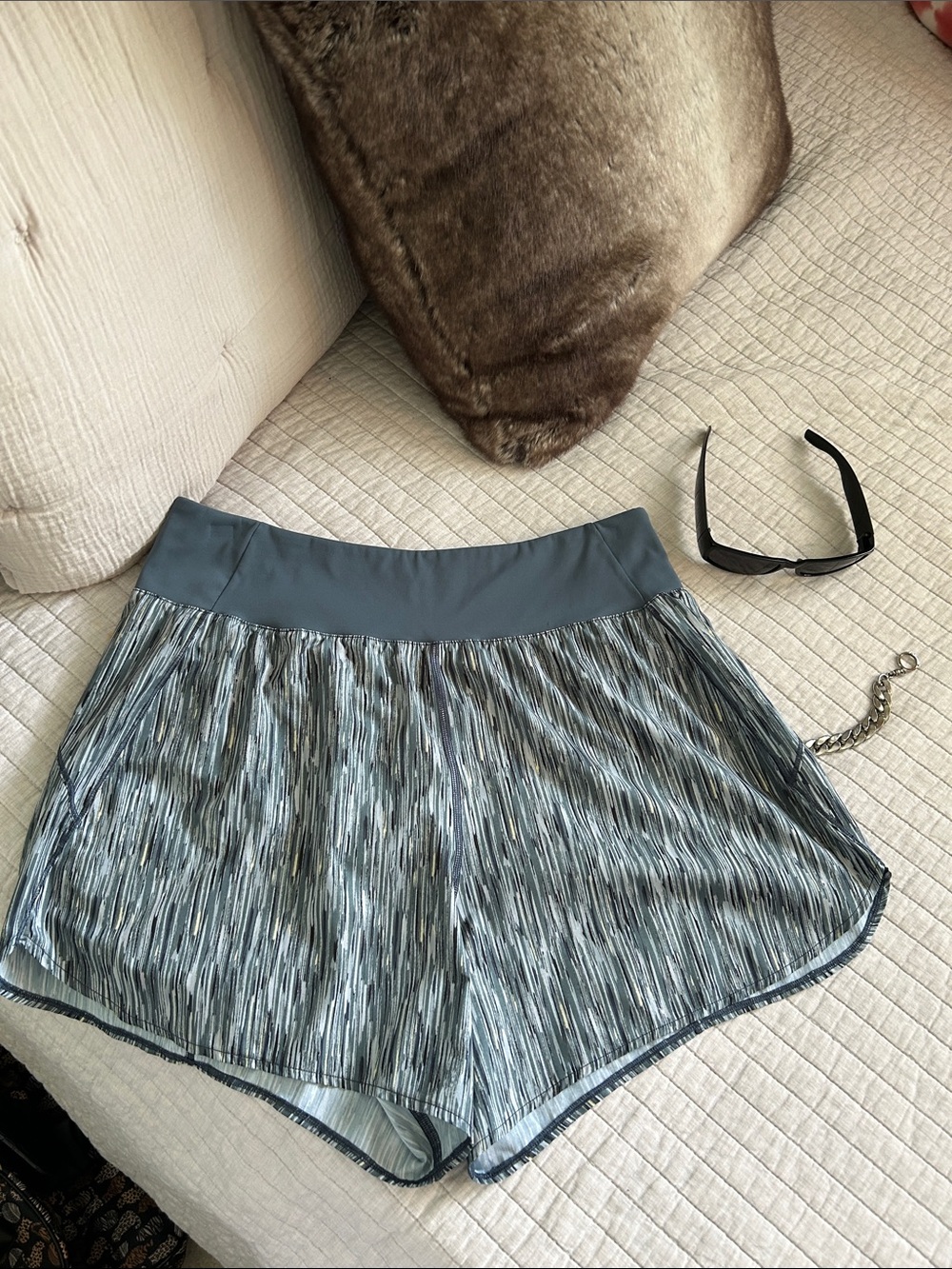 Spanx pull on grey lined brief running casual athletic workout shorts XL